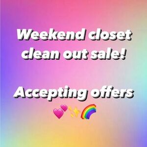 🌈💕✨Closet clean out! Reasonable offers accepted!!